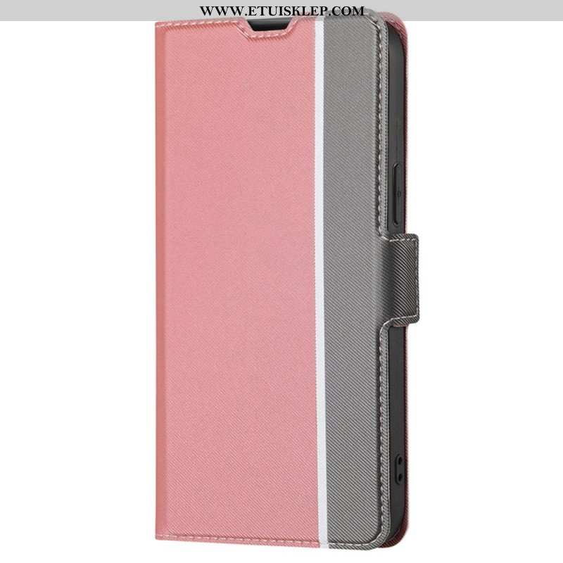 Etui Folio do Samsung Galaxy S23 Ultra 5G Fajny Dwukolorowy